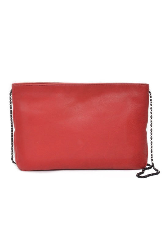 Rivoli bag: handcrafted crossbody leather bag for women. Red. - Jenni Jane